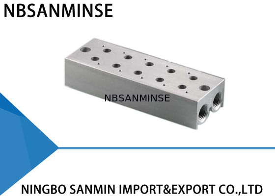 ISO Pneumatic Solenoid Valve Manifold Assembly สำหรับ Airtac Festo Parker CKD SMC Valve Combination Base
