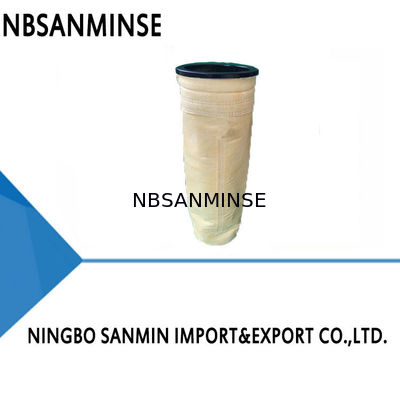ถุงเก็บฝุ่นเข็มสักหลาดอุณหภูมิปกติ 700g / M2 ถุงกรองอากาศกันน้ำมันกันฝุ่นถุงกรอง Baghouse