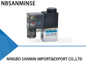 2 วิธีที่ 2 ตำแหน่ง 1/8 "1/4" ขนาดพอร์ตนิวเมติกโซลินอยด์วาล์ว NBR วัสดุซีลน้ำมัน