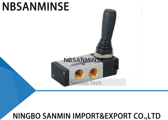 4H ซีรี่ส์นิวเมติกโซลินอยด์วาล์วสองตำแหน่ง / สามตำแหน่งห้าทางมือดึง