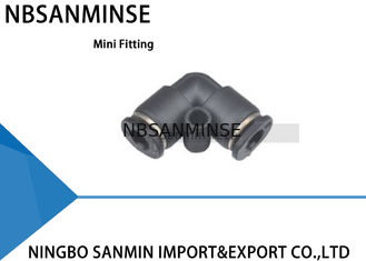 PV - C Compact One Touch Fitting ฟิตติ้งมินิฟิตติ้ง Tube Union Elbow Air Connector Quick Air ลมเชื่อมต่อ Sanmin