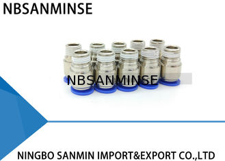 POC หลอดพลาสติกชิ้นส่วนนิวเมติกรอบชายตรงดันลมในการเชื่อมต่อฟิตติ้งเชื่อมต่อ Sanmin