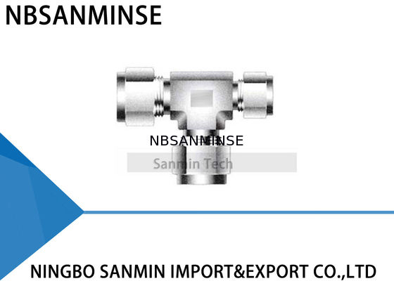 RUBT Union Tee สแตนเลส SS316L ท่อลมอุปกรณ์ลมที่มีคุณภาพสูง Sanmin
