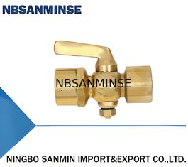 305-DN6 305-DN10 305-DN15 ปั๊กวัดแรงดันทองแดงหัวสองตัว พร้อมพื้นผิวปักทองแดง