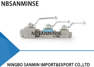 บอลวาล์วไฮดรอลิกแรงดันสูง KHB 1/8 1/4 3/8 1/2 เหล็กคาร์บอน NPT G คู่มือวาล์ววิศวกรอุตสาหกรรมที่ปิดวาล์ว
