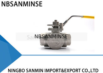 3 Way ไฮดรอลิบอลวาล์วแรงดันสูง 1 นิ้ว 1000psi น้ำน้ำมันและก๊าซ CF8M3K-1 สแตนเลส SS316 น้ำมันและก๊าซท่อสาย