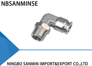 SSL Stainless Steel Air Fittings , Air Line Quick Connect Fittings 1.8MPa Max Pressure