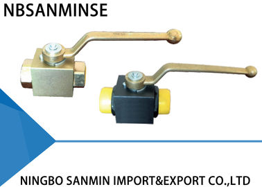 Manual Carbon Steel / Brass Hydraulic Ball Valve NBR VITON Seal Type ISO9001 Certification