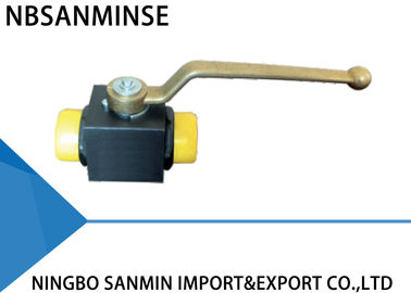 Manual Carbon Steel / Brass Hydraulic Ball Valve NBR VITON Seal Type ISO9001 Certification