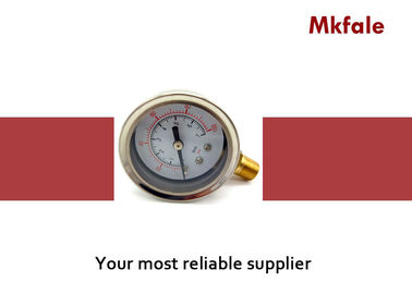 SM2SB 40B / L Liquid Filled Water Pressure Gauge With Two Screwed Connection