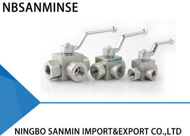 High Pressure Hydraulic Ball Valve KHB 3 Way Valve Male Thread KHB3K - G 1/4 3/8 1/2