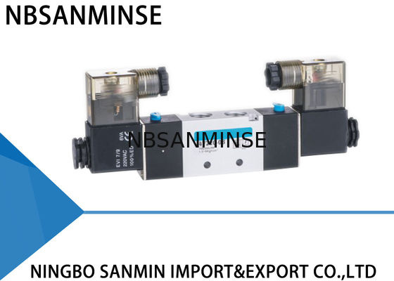 4V210 4V220 4V320 4V410 1/8 "1/4" นิวเมติกโซลินอยด์วาล์วอากาศ Polit วาล์วอัตโนมัติ Machine