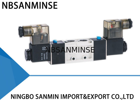 NVSC NASC 5 ทาง 2 ตำแหน่ง Pneumaitc โซลินอยด์วาล์ว หล่อตาย ร่างกายภายใน นักบินอากาศวาล์ว