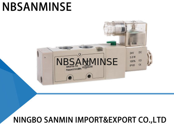 ด้าย G / NPT นิวเมติกโซลินอยด์วาล์วนักบินภายในโซลินอยด์วาล์ว 4N300 ซีรี่ส์ 3NV300