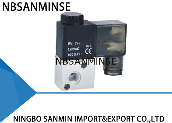 โซลินอยด์วาล์วลมความเร็วสูง 3 Way 2 ตำแหน่ง Pneumatic Valve Sanmin 3V1 Series
