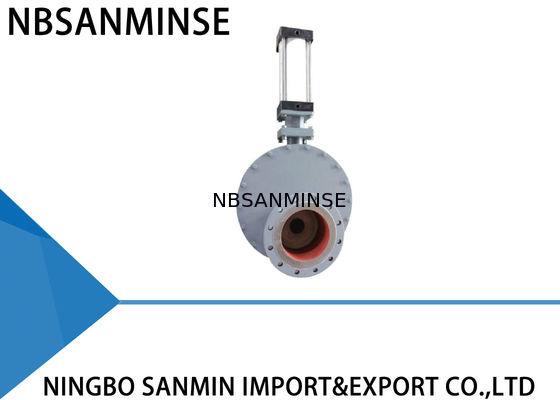 นิวเมติกวงกลมแผ่นดิสก์คู่วาล์วเหล็ก Wearproof ร่างกายเหล็ก SMWZ644 -DNA - R