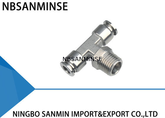 SSB Tee Air / ฟิตติ้งท่อไฮโดรลิคสำหรับอุตสาหกรรมอาหาร / เคมี