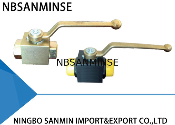 เหล็กกล้าคาร์บอนด้วยตนเอง / ทองเหลืองลูกไฮดรอลิกวาล์ว NBR VITON ชนิดประทับตรารับรอง ISO9001