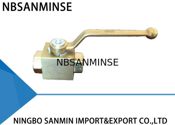 เหล็กกล้าคาร์บอนด้วยตนเอง / ทองเหลืองลูกไฮดรอลิกวาล์ว NBR VITON ชนิดประทับตรารับรอง ISO9001