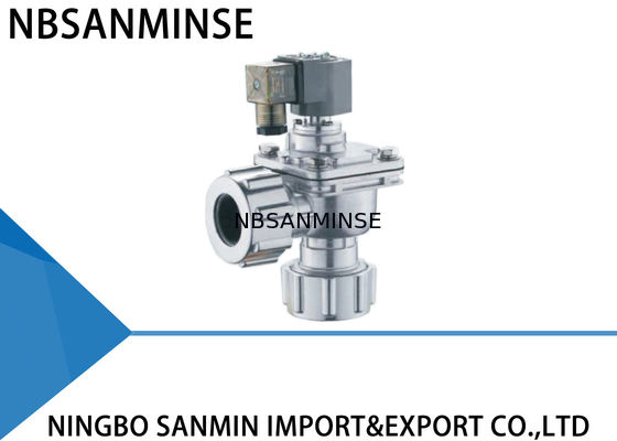 Sanmin Pneumatic Pulse Valve ประสิทธิภาพสูงพร้อม ADC12 Die Cast Body Pipe ชนิดเชื่อมต่อ Dust Proof Valve
