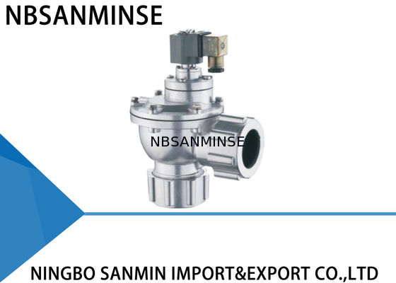 Sanmin Pneumatic Pulse Valve ประสิทธิภาพสูงพร้อม ADC12 Die Cast Body Pipe ชนิดเชื่อมต่อ Dust Proof Valve