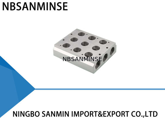 ISO Pneumatic Solenoid Valve Manifold Assembly สำหรับ Airtac Festo Parker CKD SMC Valve Combination Base