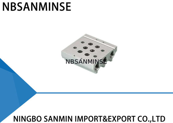 ISO Pneumatic Solenoid Valve Manifold Assembly สำหรับ Airtac Festo Parker CKD SMC Valve Combination Base