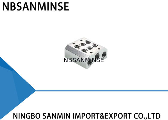 ISO Pneumatic Solenoid Valve Manifold Assembly สำหรับ Airtac Festo Parker CKD SMC Valve Combination Base