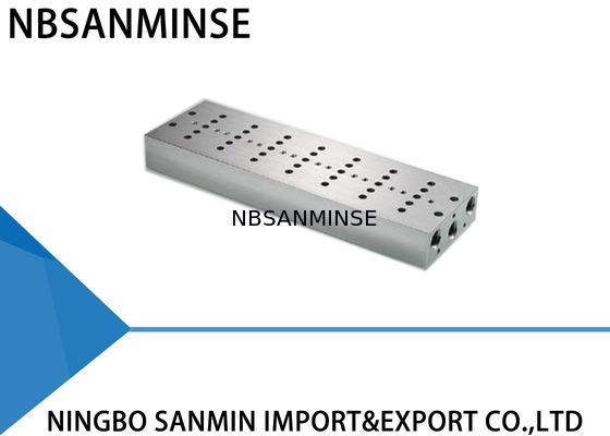 ISO Pneumatic Solenoid Valve Manifold Assembly สำหรับ Airtac Festo Parker CKD SMC Valve Combination Base