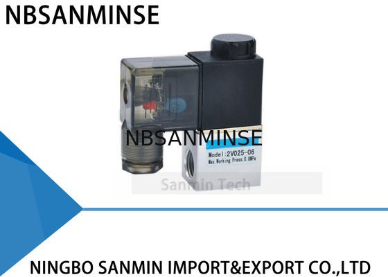 2 วิธีที่ 2 ตำแหน่ง 1/8 "1/4" ขนาดพอร์ตนิวเมติกโซลินอยด์วาล์ว NBR วัสดุซีลน้ำมัน