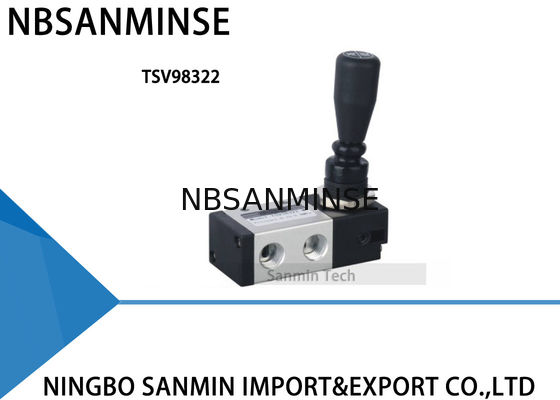 G 1/4 "ล็อคประเภทนิวเมติกวาล์ววิศวกรรมมือดึงวาล์วสองตำแหน่งห้าวิธีสองตำแหน่งสามทาง