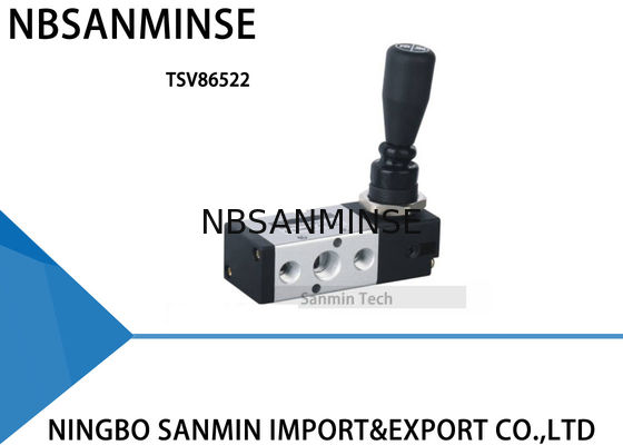 G 1/4 "ล็อคประเภทนิวเมติกวาล์ววิศวกรรมมือดึงวาล์วสองตำแหน่งห้าวิธีสองตำแหน่งสามทาง