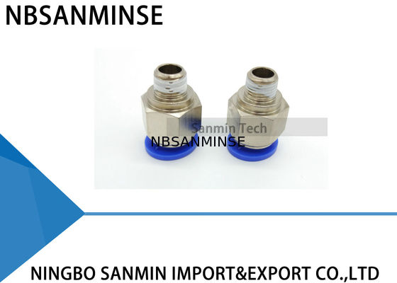 PC หลอดลมกดในลมอากาศชายตรงฟิตติ้งพลาสติกเชื่อมต่อ Sanmin