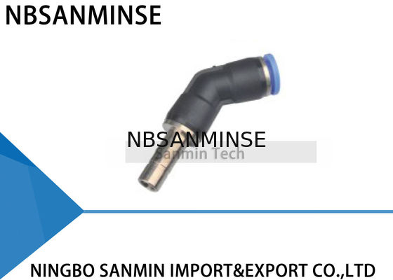 PL45 องศาข้อศอกชายเชื่อมต่อนิวเมติกเครื่องอัดอากาศดันอุปกรณ์