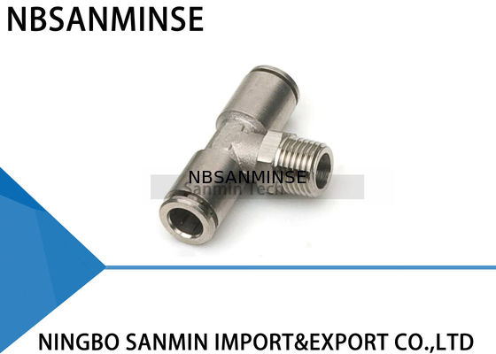 MPT ทั้งหมดโลหะอุปกรณ์นิวเมติกแอร์ชายสาขา Tee อากาศนิวเมติกฟิตติ้งทองเหลือง