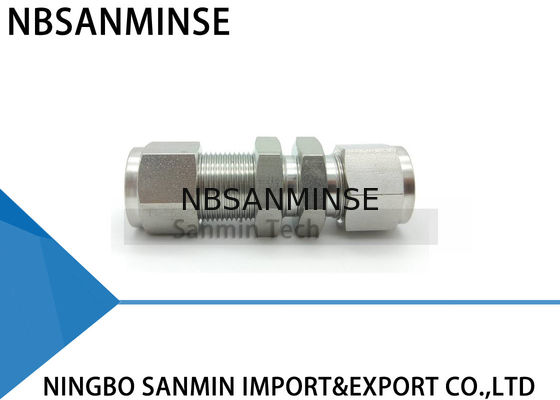 BU กั้นยูเนี่ยนสแตนเลส SS316L อุปกรณ์นิวเมติกฟิตติ้งท่อน้ำคุณภาพสูง Sanmin