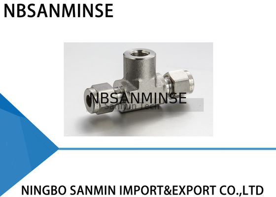 สแตนเลส 316L หลอดอุปกรณ์นิวเมติกแอร์ FBT หญิงสาขา Tee