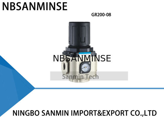 คอมเพรสเซอร์เครื่องปรับอากาศกรอง Regulator Sanmin กรอง Regulator Lubricator GR200 GR300 หนึ่งหน่วย