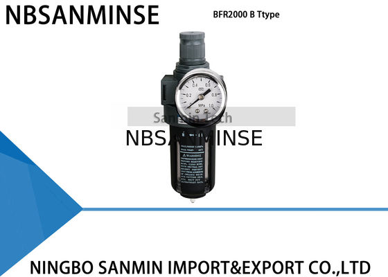 มาตรฐาน 5um กรอง Regulator Lubricator Sanmin AFR2000 BFR2000 หนึ่งหน่วย