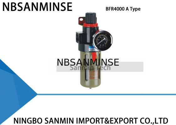 มาตรฐาน 5um กรอง Regulator Lubricator Sanmin AFR2000 BFR2000 หนึ่งหน่วย
