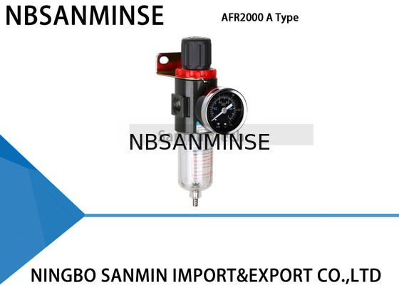 มาตรฐาน 5um กรอง Regulator Lubricator Sanmin AFR2000 BFR2000 หนึ่งหน่วย