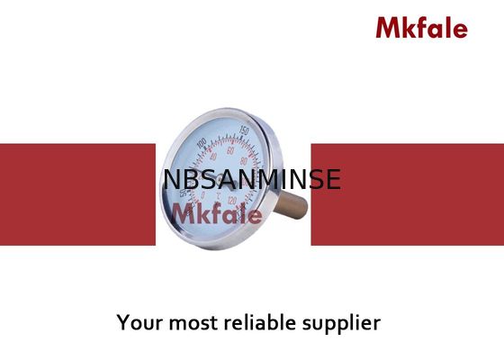 SMKP โครเมี่ยมเหล็ก Bimetallic เครื่องวัดอุณหภูมิองค์ประกอบอุณหภูมิระดับ 2.5 ความแม่นยำ