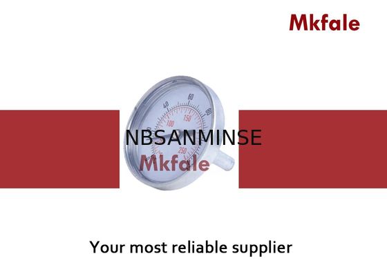 เครื่องทำความร้อน / ท่อของเหลวเครื่องวัดความดันอลูมิเนียม Bimetallic ปรอท