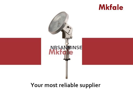 เครื่องวัดความดันของเหลวเศรษฐกิจ SMWS สแตนเลส Bimetallic เครื่องวัดอุณหภูมิ IP43