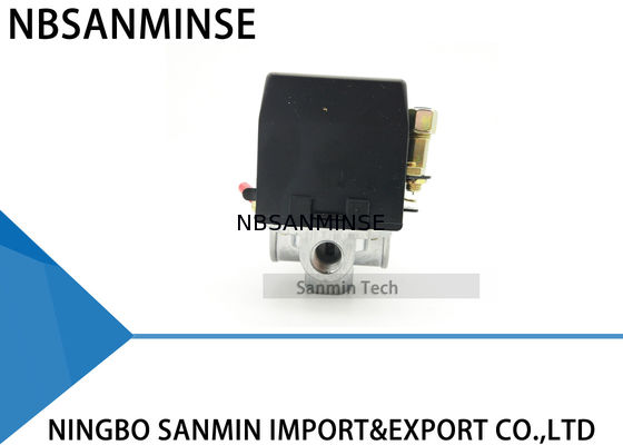 NBSANMINSE SMF10 1/4 G NPT สวิตช์ความดันคอมเพรสเซอร์แอร์สำหรับติดตั้งง่ายของวาล์วและมาตรวัดความดันอากาศสลับ