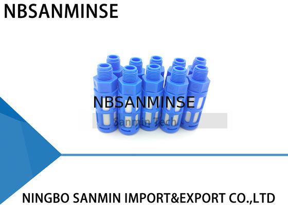 พลาสติกท่อไอเสียนิวเมติกแอร์ฟิตติ้ง NBSANMINSE 1/8 1/4 3/8 1/2 3/4 1 PSU ประเภทอากาศ Silencer