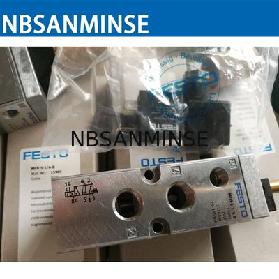 1/4 1/8 นิวเมติกโซลินอยด์วาล์วเดิม Festo โซลินอยด์วาล์ว NBSANMINSE MFH