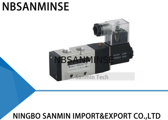 1/4 3/8 1/2 ไฟฟ้านิวเมติกโซลินอยด์วาล์ว NBSANMINSE PU520 อากาศวาล์วควบคุม