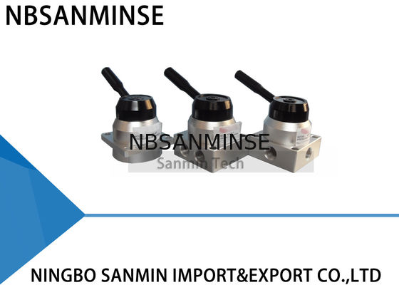 G 1/4 กระทู้คู่มือนิวเมติกโซลินอยด์วาล์ว NBSANMINSE K34R6 มือสลับวาล์ว