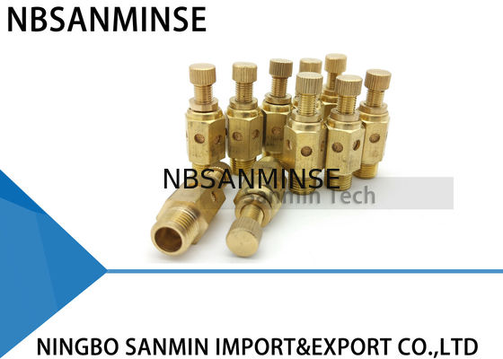 NBSANMINSE C ประเภทนิวเมติกแอร์ฟิตติ้งท่อไอเสียวาล์วปีกผีเสื้อนิวเมติกทองเหลือง Silencer